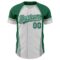 Custom White Kelly Green Gray-Black 3D Pattern Design Curve Solid Authentic Baseball Jersey