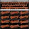 Custom Black Orange-White 3D Pattern Design Curve Solid Authentic Baseball Jersey