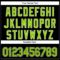Custom Black Neon Green-White 3D Pattern Design Curve Solid Authentic Baseball Jersey