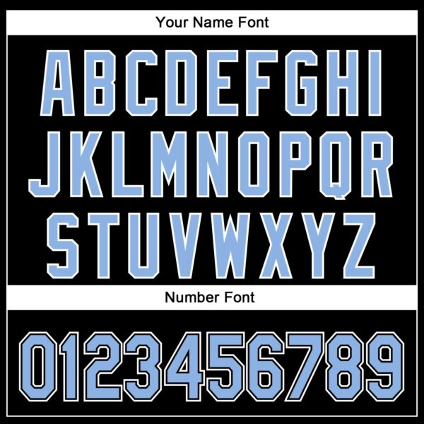 Custom Black Light Blue-White 3D Pattern Design Curve Solid Authentic Baseball Jersey