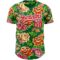 Custom Kelly Green Red-White 3D Pattern Design Northeast China Big Flower Authentic Baseball Jersey