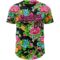Custom Black Pink 3D Pattern Design Northeast China Big Flower Authentic Baseball Jersey