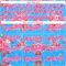 Custom Electric Blue Hot Pink-White 3D Pattern Design Northeast China Big Flower Authentic Baseball Jersey