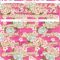 Custom Hot Pink White-Old Gold 3D Pattern Design Northeast China Big Flower Authentic Baseball Jersey