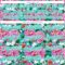 Custom Pink Aqua-White 3D Pattern Design Northeast China Big Flower Authentic Baseball Jersey