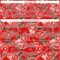Custom Red White 3D Pattern Design Northeast China Big Flower Authentic Baseball Jersey