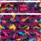 Custom Black Hot Pink 3D Pattern Design Abstract Painting Authentic Baseball Jersey