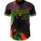 Custom Black Neon Green 3D Pattern Design Holi Festival Color Powder Authentic Baseball Jersey