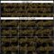 Custom Black Old Gold 3D Pattern Design Halftone Geometric Shapes Authentic Baseball Jersey