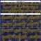 Custom Navy Gold 3D Pattern Design Halftone Geometric Shapes Authentic Baseball Jersey
