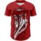 Custom Red Black 3D Pattern Design Religion Jesus Christc Authentic Baseball Jersey