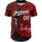 Custom Red White-Black 3D Pattern Design Religion Cross Jesus Christ Good Friday Authentic Baseball Jersey