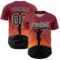 Custom Red Black-White 3D Pattern Design Religion Cross Jesus Christ Good Friday Authentic Baseball Jersey