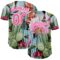 Custom Green Pink-White 3D Pattern Design Cactus Festival Authentic Baseball Jersey