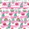 Custom White Pink 3D Pattern Design Cactus Festival Authentic Baseball Jersey