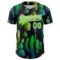Custom Navy Aurora Green-White 3D Pattern Design Cactus Festival Authentic Baseball Jersey