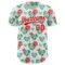 Custom White Red 3D Pattern Design Cactus Festival Authentic Baseball Jersey
