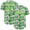 Custom White Aurora Green 3D Pattern Design Cactus Festival Authentic Baseball Jersey