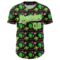 Custom Black Aurora Green-White 3D Pattern Design Cactus Festival Authentic Baseball Jersey