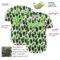 Custom White Aurora Green 3D Pattern Design Cactus Festival Authentic Baseball Jersey