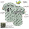 Custom Green Black-White 3D Pattern Design Animal Panda Authentic Baseball Jersey