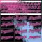 Custom Pink Black-Light Blue 3D Pattern Design Abstract Brush Stroke Authentic Baseball Jersey