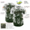 Custom White Olive-Black 3D Pattern Design Animal Lion Authentic Baseball Jersey