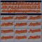 Custom Gray Orange Black-Camo 3D Pattern Design Authentic Baseball Jersey