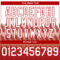 Custom White Red 3D Pattern Design Lines Authentic Baseball Jersey