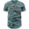 Custom Green Black Gray 3D Pattern Design Mountain Authentic Baseball Jersey