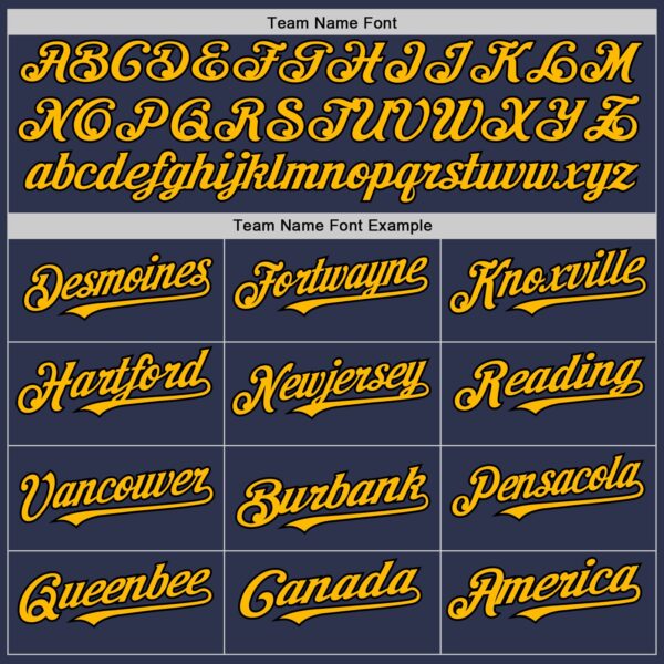 Custom Navy Gold-Black 3D Pattern Design Abstract Splatter Texture Authentic Baseball Jersey
