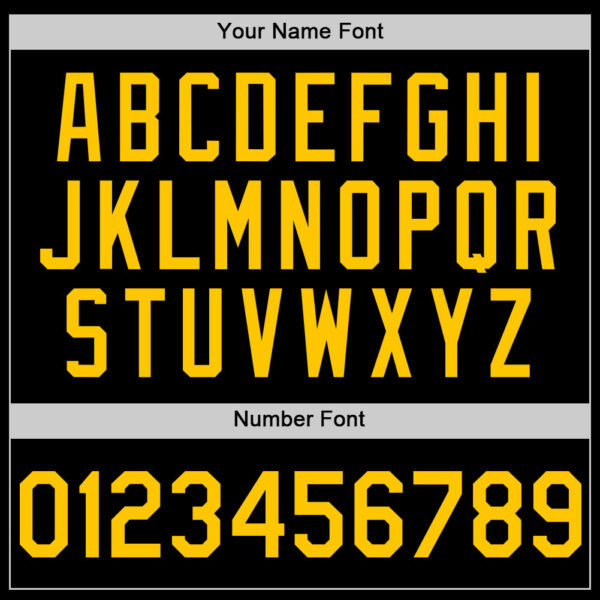 Custom Black Yellow-Thunder Blue 3D Pattern Design Geometric Shapes Authentic Baseball Jersey