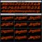 Custom Black Orange-Kelly Green 3D Pattern Design Geometric Shapes Authentic Baseball Jersey