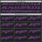 Custom Black Medium Purple-Medium Pink 3D Pattern Design Confetti Authentic Baseball Jersey