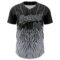 Custom Black Gray 3D Pattern Design Abstract Wave Authentic Baseball Jersey