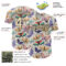 Custom Cream Black 3D Pattern Design Animal Butterfly Authentic Baseball Jersey