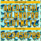 Custom Ice Blue Gold-Navy 3D Pattern Design Animal Butterfly Authentic Baseball Jersey