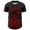 Custom Black Red 3D Pattern Design Palace Gothic Style Church Authentic Baseball Jersey
