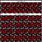Custom Black Red 3D Pattern Design Gothic Style Devil Heart Authentic Baseball Jersey