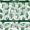 Custom White Kelly Green 3D Pattern Design Tropical Anthurium Crystal Authentic Baseball Jersey