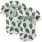 Custom White Kelly Green 3D Pattern Design Tropical Anthurium Crystal Authentic Baseball Jersey