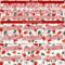 Custom White Red 3D Pattern Design Tropical Anthurium Flower Authentic Baseball Jersey
