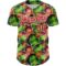 Custom Black Red-White 3D Pattern Design Tropical Plant Authentic Baseball Jersey