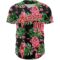 Custom Black Red-White 3D Pattern Design Tropical Plant And Bird Authentic Baseball Jersey