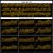 Custom Black Gold 3D Pattern Design Diagonal Stripes Authentic Baseball Jersey