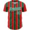 Custom Red Kelly Green-White 3D Pattern Design Stripe Authentic Baseball Jersey