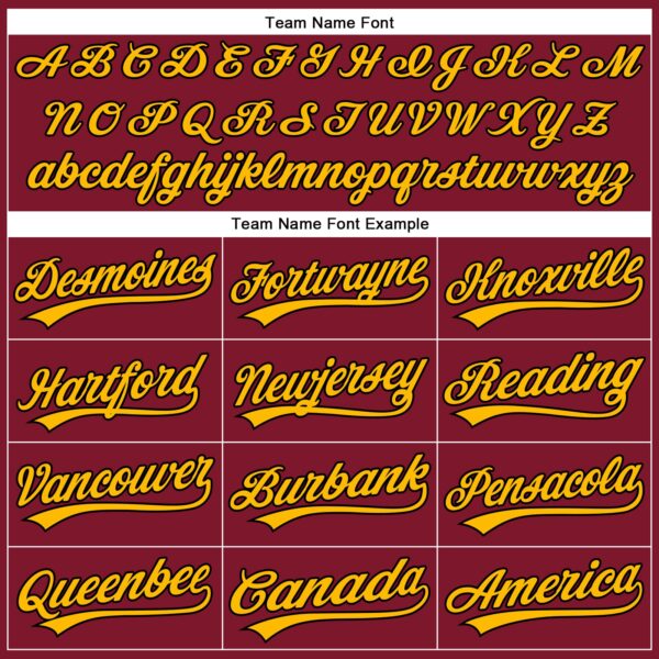 3DPattern4989-3 Custom Crimson Gold-Black 3D Pattern Design Football Helmet And Animal Claw Authentic Baseball Jersey