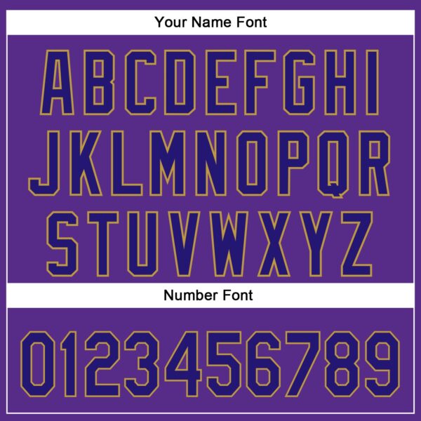 3DPattern4992-4 Custom Purple Dark Purple-Old Gold 3D Pattern Design Football Helmet And Ball Authentic Baseball Jersey