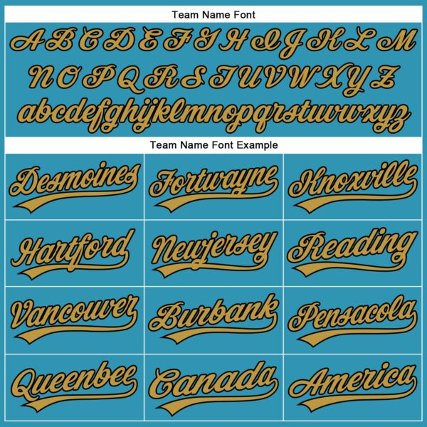 3DPattern4995-3 Custom Panther Blue Old Gold-Black 3D Pattern Design Football Jaguar Helmet Authentic Baseball Jersey