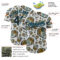 3DPattern4996-2 Custom White Black-Panther Blue 3D Pattern Design Football Jaguar Helmet Authentic Baseball Jersey